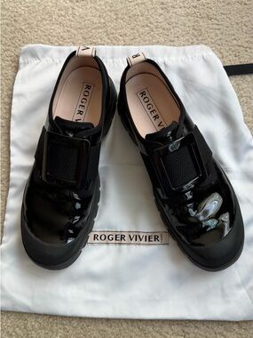 Roger Vivier Black Patent Shoes